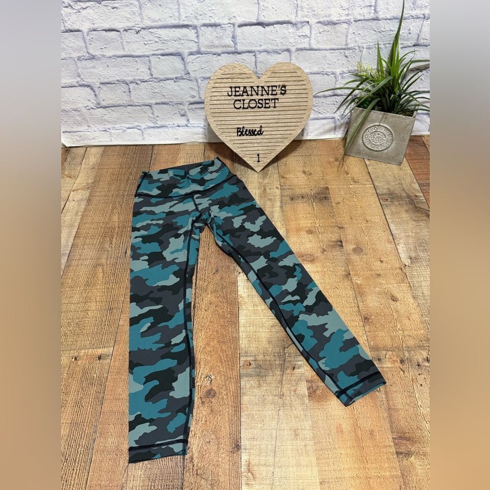 Lululemon Wunder Under High-Rise Tight 25" Heritage 365 Camo Tidewater Teal 4